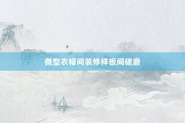 微型衣帽间装修样板间磋磨