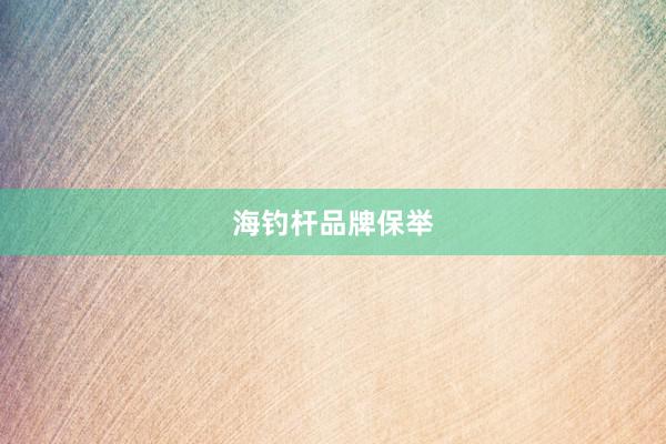 海钓杆品牌保举